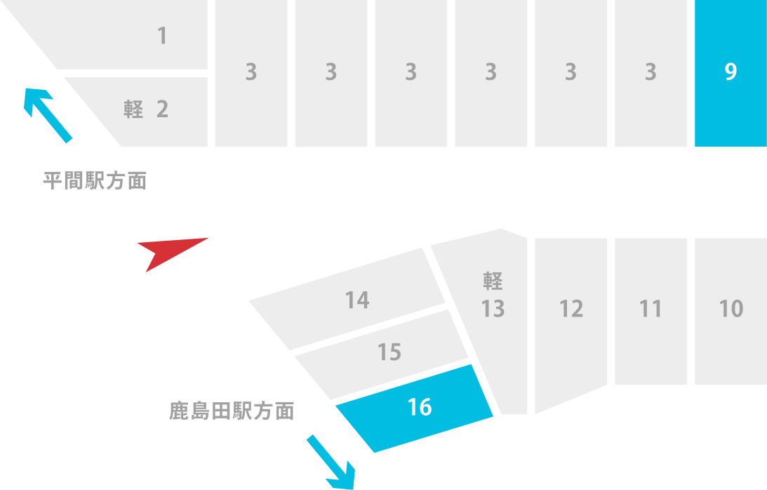 駐車場内案内図